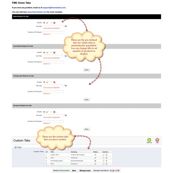 Best PrestaShop Modules: PrestaShop Advance Home Tabs Add-on
